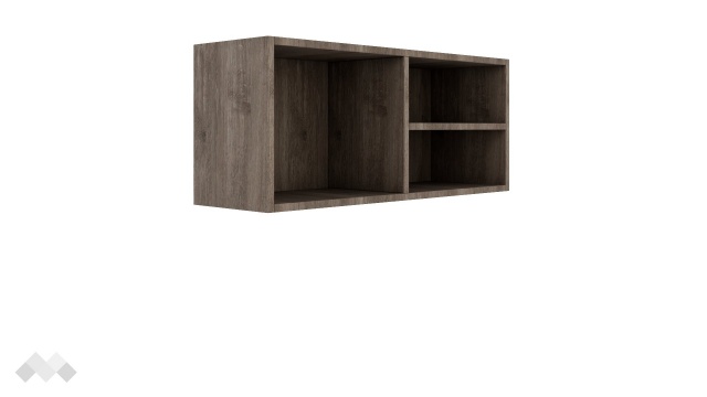 Етажерка Комо с открити рафтове орех селект тъмен