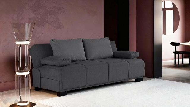 Клик-клак канапе Бостън триместни сив