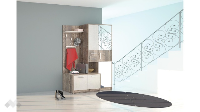 Портманто Алберто колониален дъб с лино канова