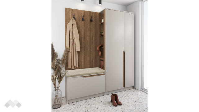 Портманто Хади сатен с песаро