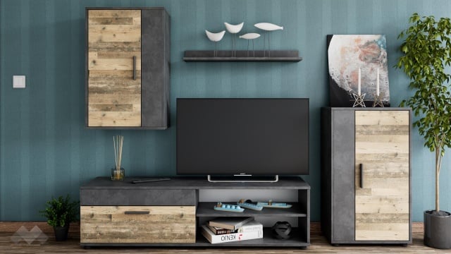 Секция Бърно модулни светъл олд стайл с матера - МебелМаг Секция Бърно модулни светъл олд стайл с матера