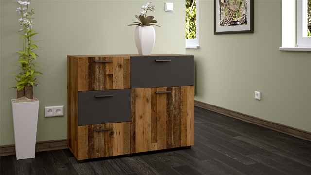 Скрин Лориен олд стайл с графит - МебелМаг Скрин Лориен олд стайл с графит