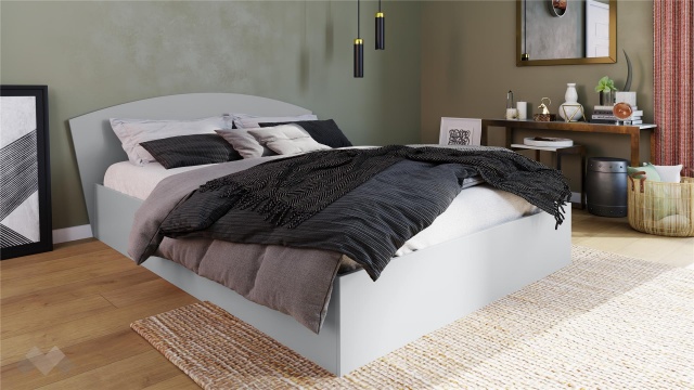 Спалня 160/200 Скай с включен матрак Бонел 160/200 нардо сив