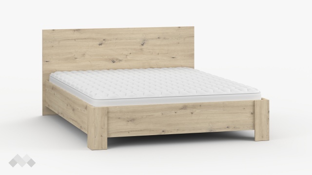 Спалня 160/200 Верона с включен матрак Бонел 160/200 дъб артисан