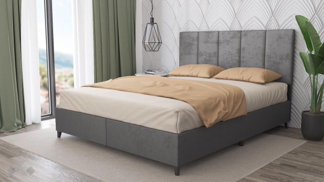 Боксспринг легло 160/200 Барона с включен матрак Sleep Nuvia 160/200 сив