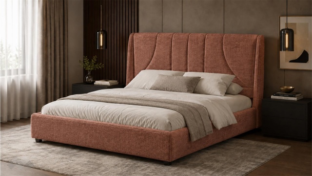 Тапицирана спалня 160/200 Дориан с включен матрак Sleep Nuvia 160/200 керемида