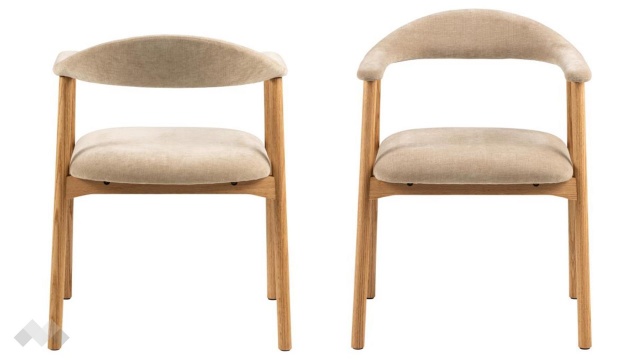 Трапезен стол Аделия бежов - МебелМаг Трапезен стол Аделия бежов