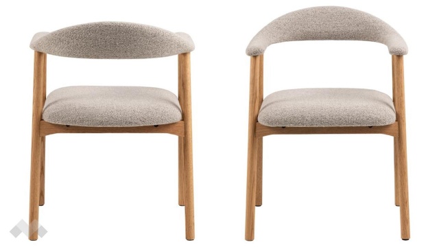 Трапезен стол Аделия светло кафяв