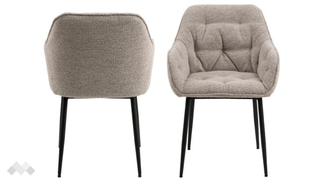 Трапезен стол Брук бежов - МебелМаг Трапезен стол Брук бежов