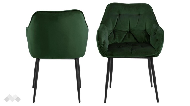 Трапезен стол Брук зелен - МебелМаг Трапезен стол Брук зелен