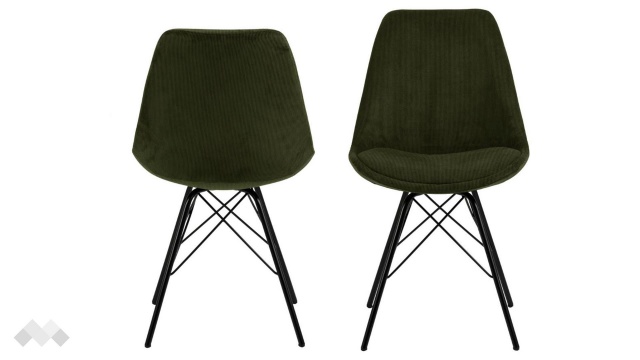 Трапезен стол Ерис маслено зелен - МебелМаг Трапезен стол Ерис маслено зелен