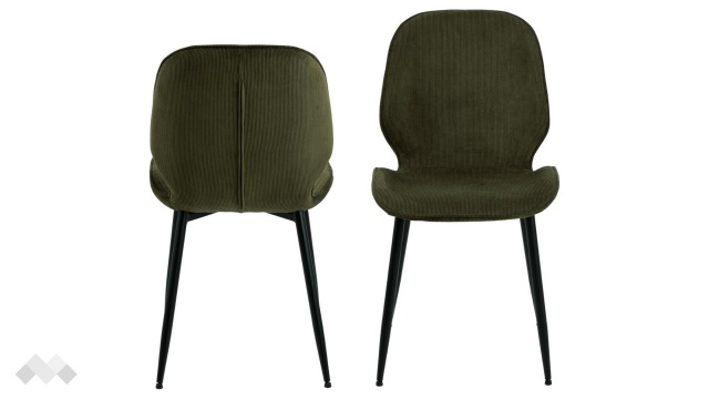 Трапезен стол Фемора маслено зелен