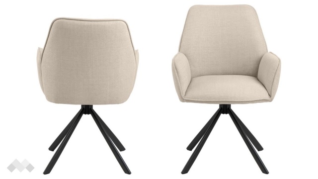 Трапезен стол Гленда бежов