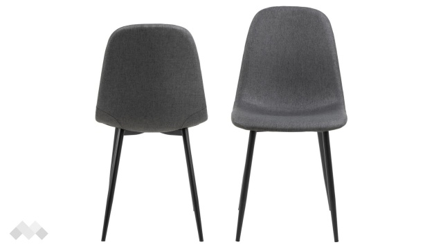 Трапезен стол Силия тъмно сив - МебелМаг Трапезен стол Силия тъмно сив