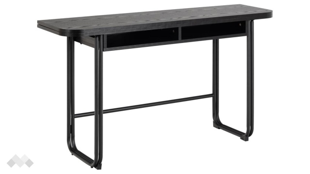 Трапезна маса Дарлингтън неразтегателни дъб черен мат