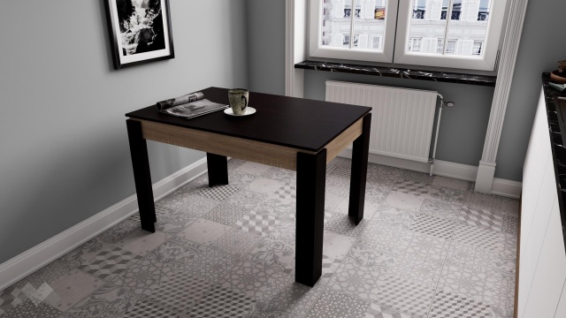 Трапезна маса Дени разтегателни венге със светла сонома