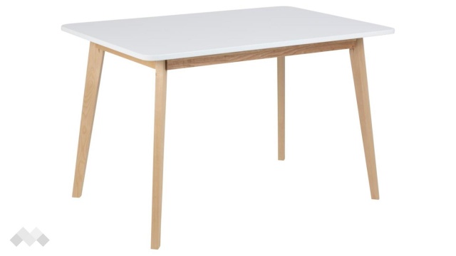 Трапезна маса Грейн неразтегателни светъл дъб с бяло