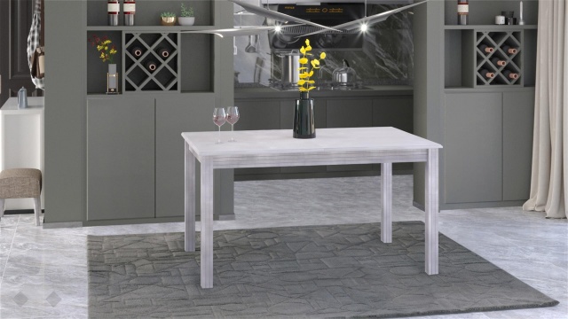 Трапезна маса Троя L разтегателни патина