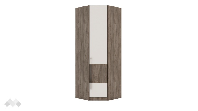 Гардероб Комо ъглови орех селект тъмен с кашмир