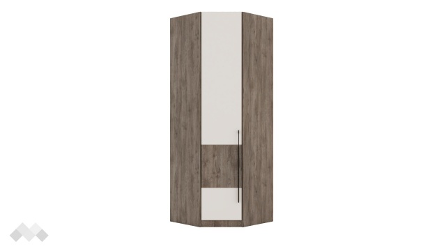 Гардероб Комо ъглови орех селект тъмен с кашмир
