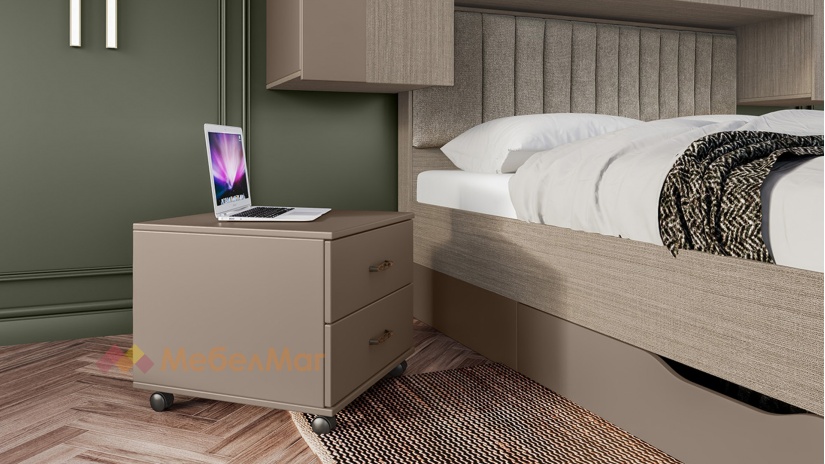 Спален комплект Зак К1 мока с лате - изглед 6