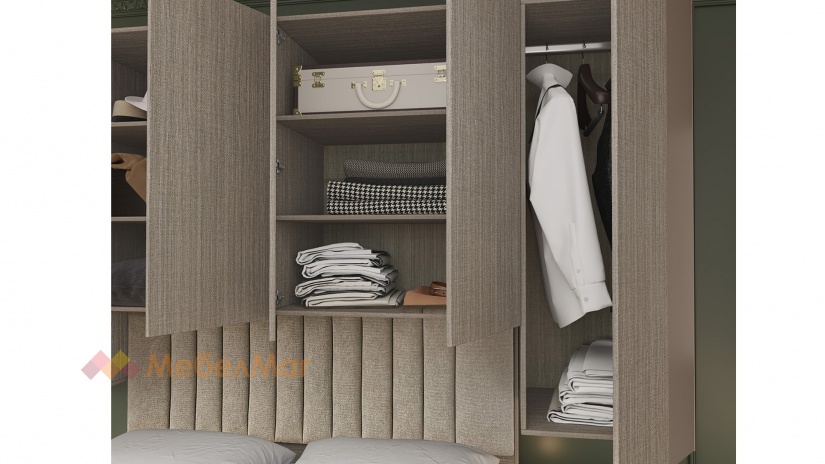 Спален комплект Зак К1 мока с лате - изглед 8