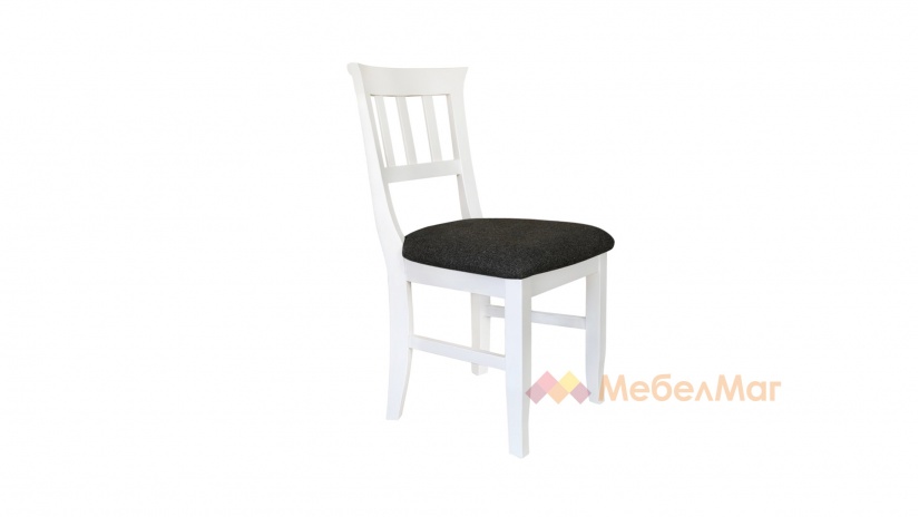 Трапезен стол Вагнер антрацит с бяло - изглед 2