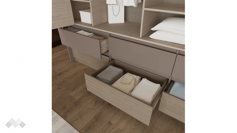 Гардероб Захир четирикрилни мока с лате - изглед 4