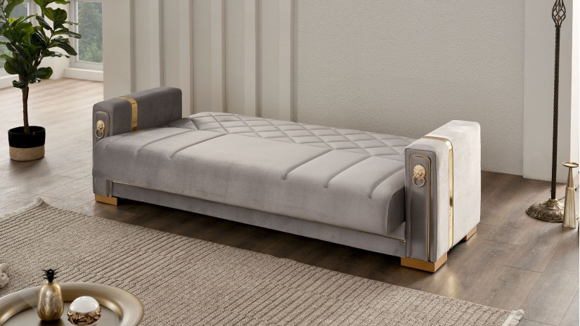 Диван Анталия триместни сив - изглед 4 - МебелМаг Диван Анталия триместни сив - изглед 4