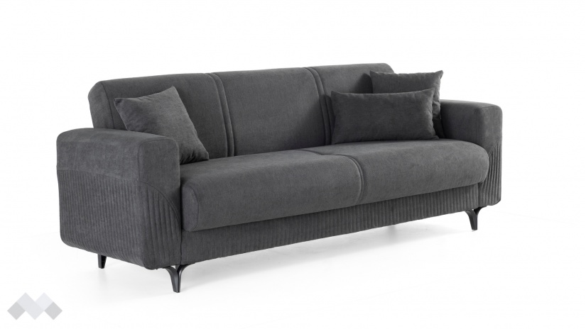 Диван Атон триместни сив - изглед 1
