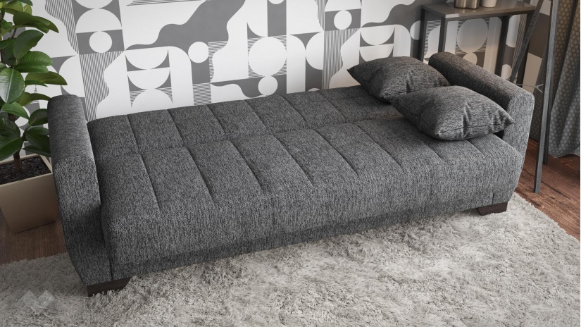 Диван Барато триместни сив - изглед 4