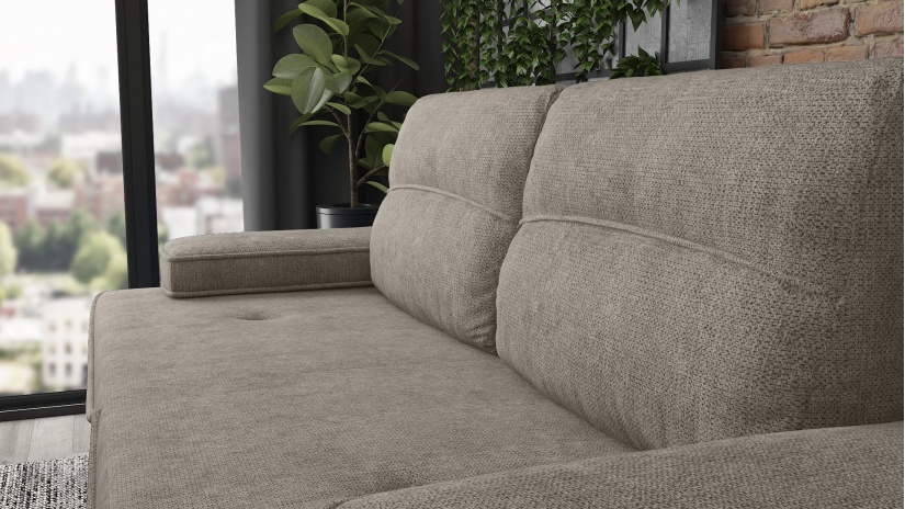 Диван Гретан триместни бежов - изглед 3