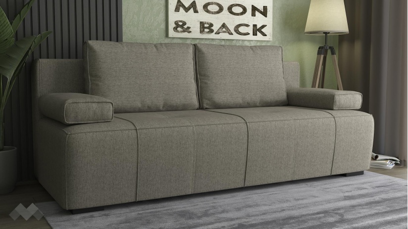 Диван Кент триместни бежов - изглед 1