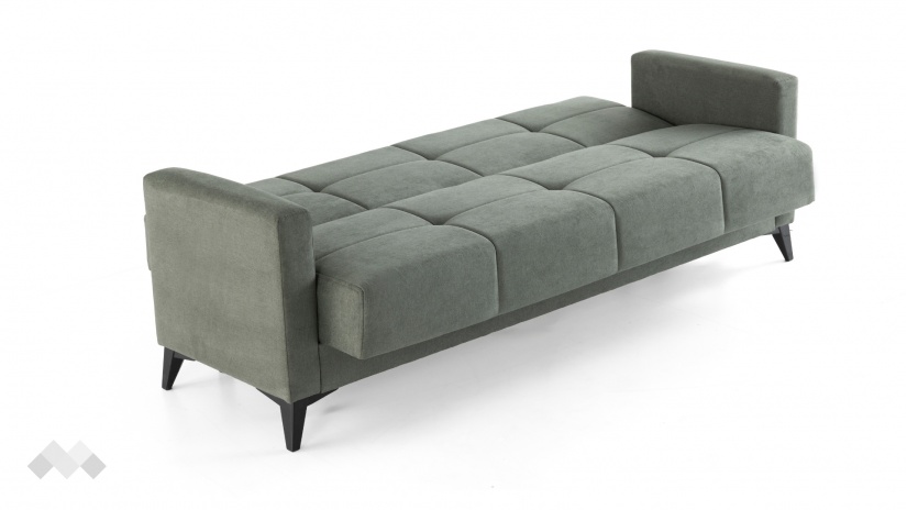 Диван Мира триместни зелен - изглед 4 - МебелМаг Диван Мира триместни зелен - изглед 4