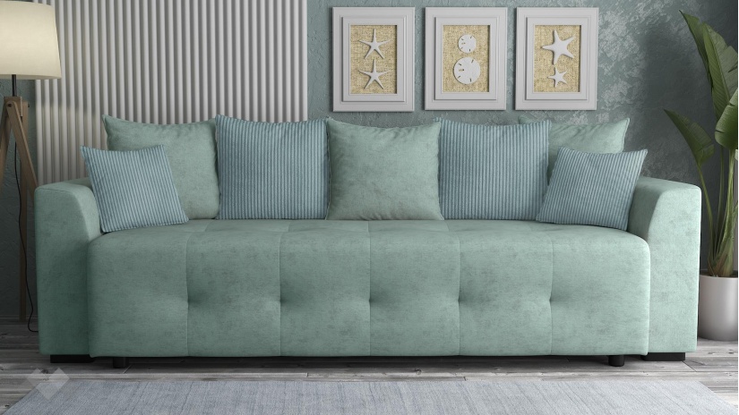 Диван Реджин триместни светло зелен - изглед 2