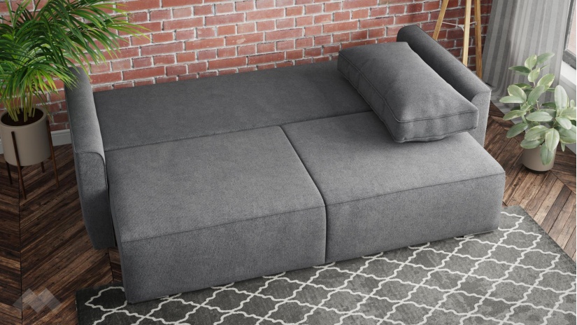 Диван Типо триместни сив - изглед 5 - МебелМаг Диван Типо триместни сив - изглед 5