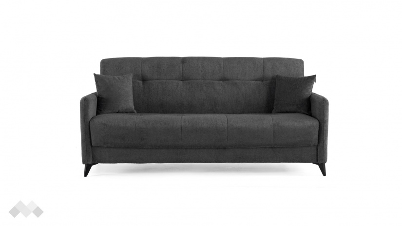 Диван Басел Покет триместни графит - изглед 2