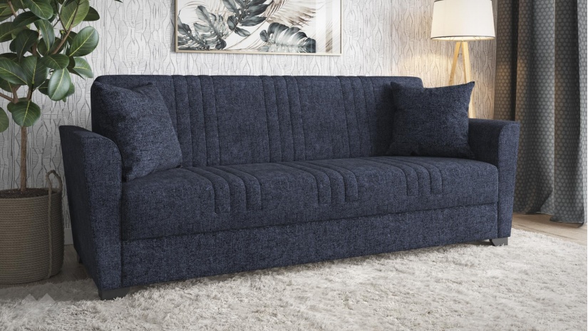 Диван Джина триместни деним - изглед 1