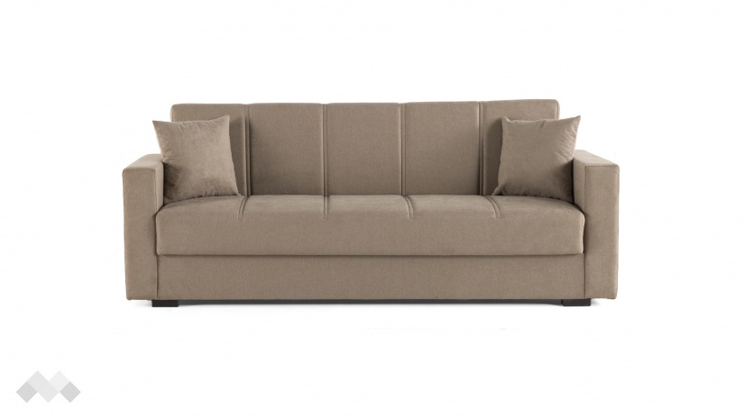 Диван Фиорина триместни кафяв - изглед 2