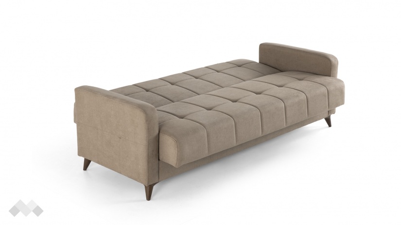 Диван Ламина триместни кафяв - изглед 5 - МебелМаг Диван Ламина триместни кафяв - изглед 5