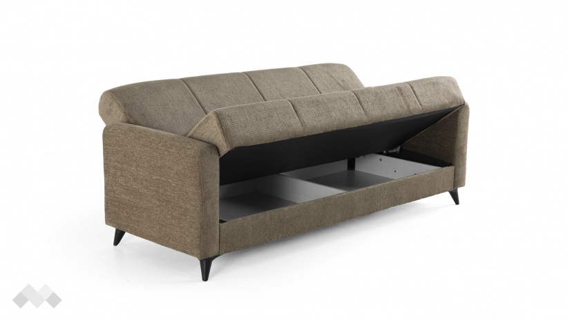Диван Нуби триместни кафяв - изглед 4 - МебелМаг Диван Нуби триместни кафяв - изглед 4