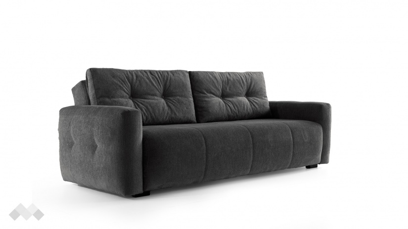 Диван Ролин Покет триместни графит - изглед 2