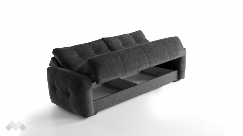 Диван Ролин Покет триместни графит - изглед 3