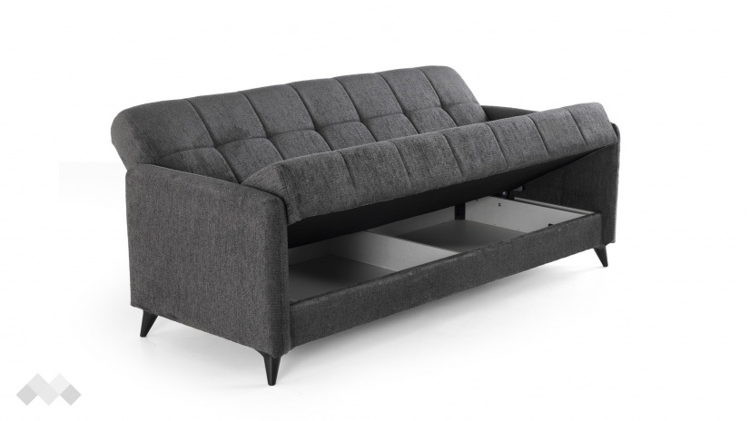 Диван Санти триместни графит - изглед 4