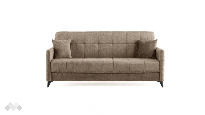 Диван Санти триместни кафяв - изглед 3