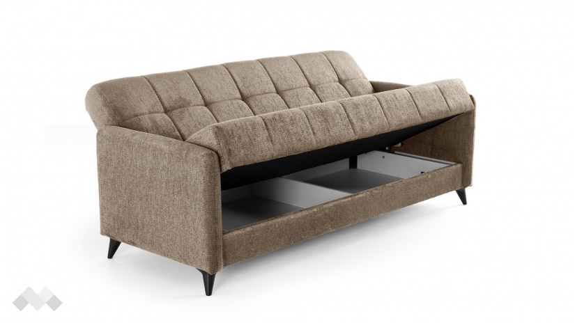 Диван Санти триместни кафяв - изглед 4