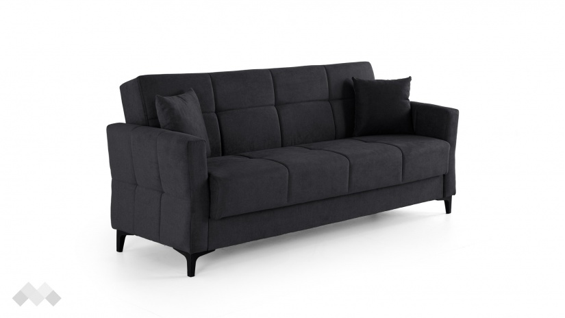 Диван Танго триместни графит - изглед 3 - МебелМаг Диван Танго триместни графит - изглед 3
