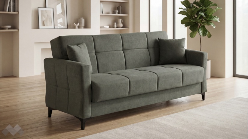 Диван Танго триместни зелен - изглед 1 - МебелМаг Диван Танго триместни зелен - изглед 1