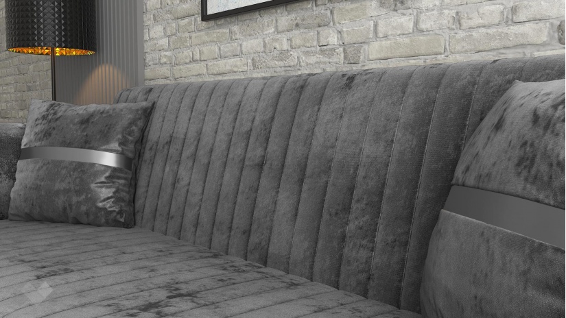 Диван Ваяна триместни сив - изглед 5