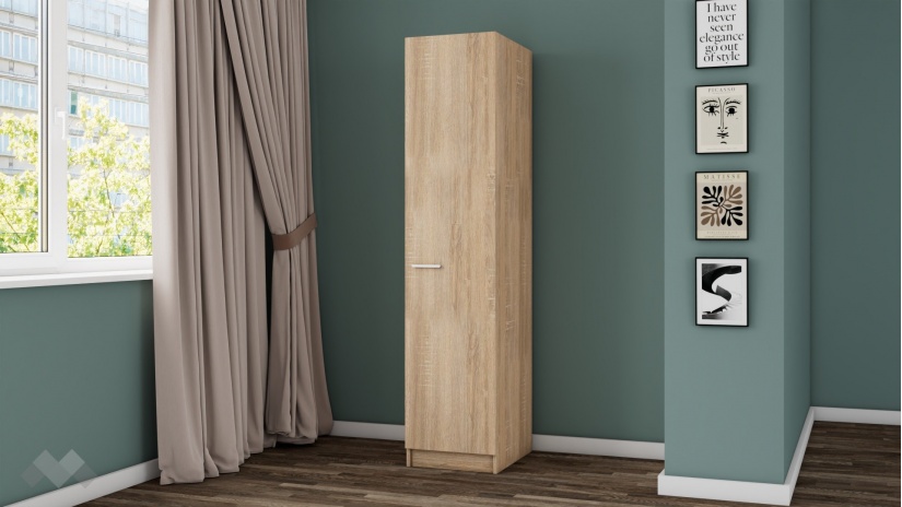 Гардероб Арго еднокрилни дъб сонома - изглед 1